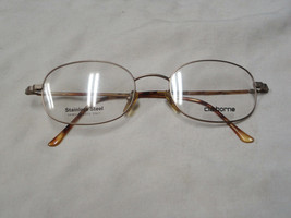 CLAIBORNE antique gold eyeglass frame   NEW  Stainless Steel - $20.99