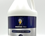 Morton Pro Salt-Based Glass &amp; Stainless Steel Cleaner Nontoxic Streak Fr... - £24.81 GBP