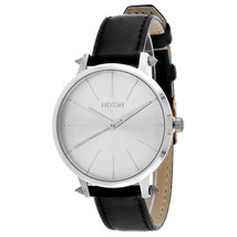 Nixon Women&#39;s Kensington Leather Silver Watch - A108-3149 - £106.36 GBP