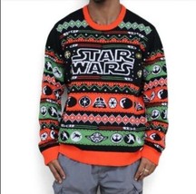 New! Large GeekNet Star Wars Adult Ugly Christmas Sweater Yoda Vader - £23.96 GBP