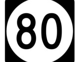 Kentucky Route 80 Sticker Decal Highway Sign Road Sign R8251 - $1.95+