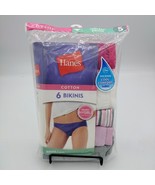 Women&#39;s Hanes Tagless Bikinis Ultra Soft Panties Size 5 Cotton 6 Pair No... - £11.75 GBP