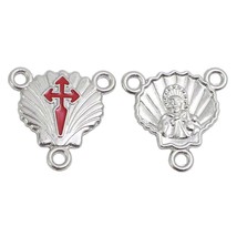 12pcs of Saint James the Apostle Scallop Shell Crusader Rosary Center Centerpie - £6.28 GBP