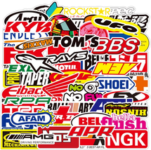 100Pcs Auto Car Parts NHRA Drag Racing Vinyl Graphics Stickers Bomb Decals Pack - £9.00 GBP