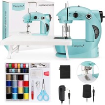 Magicfly Mini Sewing Machine with Extension Table Dual Speed Portable Se... - $54.57