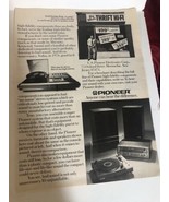 1976 Pioneer Stereo Vintage Print Ad Advertisement pa21 - $152.60 MXN