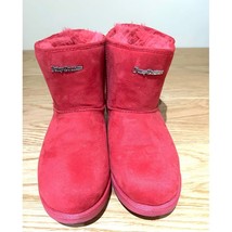 Spicy Juicy Couture Kave Fur Boots Hot Pink  Boots Ankle Warm Fuzzy sz 8 - $40.00