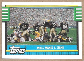 1990 Topps #525 Mills Makes A Stand New Orleans Saints - $1.99