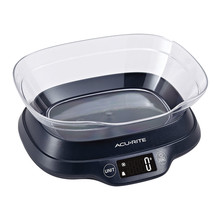 Acurite Digital Scale w/ Bowl &amp; Backlight 1g/5kg (Black) - £42.72 GBP