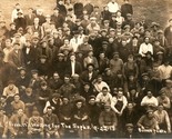 Vtg RPPC Sept 22, 1913 Washington State College WSU Freshmen Waiting for... - $104.89