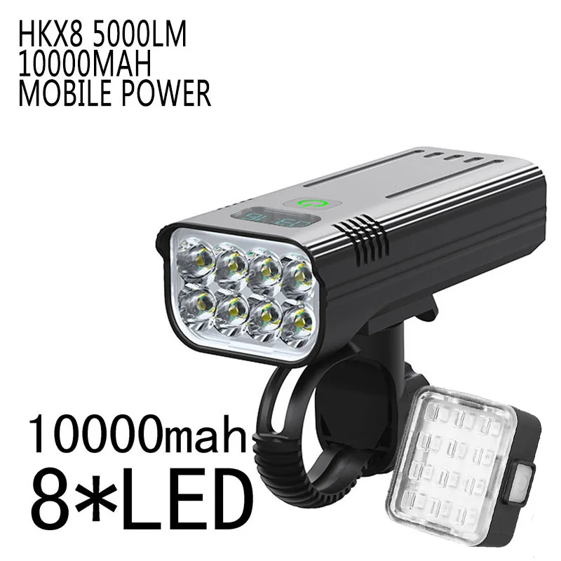 10000 mAh Bike Light Waterproof USB Rechargeable LED Bicycle Light 5000LM Super  - $134.71