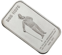 1973 Bob Hope Silver Art Bar By Madison Mint 1 Oz. Pure - $124.81