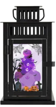 Halloween Lantern with Flickering LED Gnome - Halloween Centerpieces for Tables - £23.73 GBP