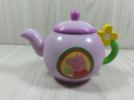 Peppa Pig tea party set replacement talking teapot purple yellow flower handle - £5.73 GBP