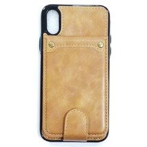 Leather Wallet Multi Card Holding Case for iPhone Xs Max 6.5″ BROWN - £4.68 GBP