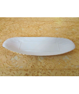 LENOX BUTTER TRAY DISH 9&quot; LONG 24 KT GOLD TRIM MADE IN USA - $184.01 MXN