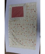 Minky baby blanket - small - moon stars- pink - white - standard - $50.00
