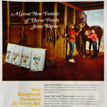 1968 Wayne Feeds Horse Food Advertisement Western Horseman Vintage DWP9C - $35.02 CAD