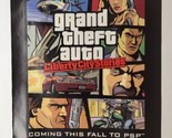 Grand Theft Auto GTA Liberty City Stories PSP PS2 2005 Magazine Ad  - $14.84