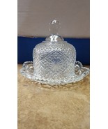 Vintage Avon Domed Lid Crystal Clear Glass Covered Butter/Cheese Dish Fo... - $13.67 CAD