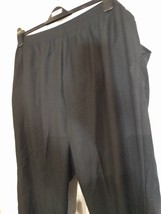 Womens Trousers M&amp;S Size 18 Polyester Black Trousers - $13.50