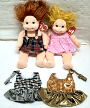 Fun Play Lot! 10&quot; Ty Beanie Kids Nwt ~ Ginger &amp; Precious + 2 Ballet Outfits New - £11.89 GBP
