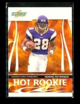 2007 Donruss Score Hot Rookie Football Trading Card HR-3 Adrian Peterson Vikings - £3.94 GBP