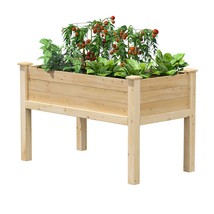 Farmhouse 24-in x 48-in x 31-in Cedar Elevated Victory Garden Bed - Made in USA - £244.73 GBP