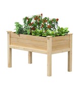 Farmhouse 24-in x 48-in x 31-in Cedar Elevated Victory Garden Bed - Made... - £239.50 GBP
