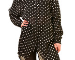 ONE TEASPOON Damen Hemd Polka Dot Gemütlich Schwarz Größe S - $44.79