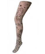 Sailor Girl Heart Tights Butterfly Tattoo Patterned Printed  70&#39;s 80&#39;s V... - $21.21 CAD