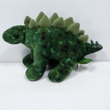 Wild Republic Green Stegosaurus Dinosaur Animal Plush Cuddlekins Stuffed 10&quot; L - £14.00 GBP