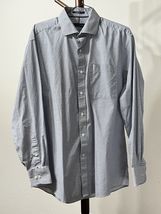 Tommy Hilfiger Mens Dress Shirt Checker Regular Fit Stretch Wrinkle Resi... - $10.30