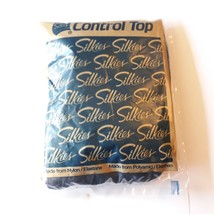 Size Queen Navy Blue Silkies Pantyhose Control Top - $16.28