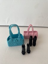 Barbie Doll Accessory Lot High Heel Shoes &amp; Purse Bags - £6.84 GBP