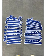 NEW Lot of 10 NewBalance New Balance Iron On Logo Patch Blue White KG JD - €60,36 EUR