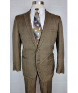 Vintage JC Penney Towncraft Mens Brown Bronze Sharkskin Suit 38R - £97.78 GBP