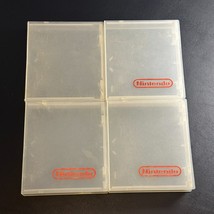 Nintendo NES Game Rental Plastic Clam Shell Case Lot of 4 - £21.00 GBP