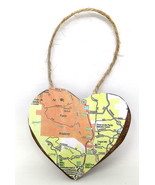 Colorado Springs Wood Heart 3&quot; Air Force Academy Focus Christmas Ornamen... - £7.86 GBP