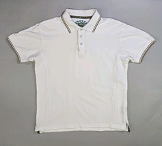 Robert Graham Knowledge Wisdom Truth White Polo T-Shirt Size Medium Embr... - $423.79 MXN