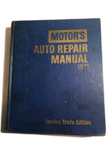Motors Auto Repair Manual 1971 Covers All 1965-1971 Models 34th Edition - $25.20