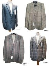 Men&#39;s Jacket Winter Fantasy 46 - 50 Ita Wool Sartorial Made IN Italy New Sale - £116.27 GBP+