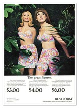 Bestform Lingerie Prints Charming Great Figures Vintage 1968 Print Magaz... - $9.70