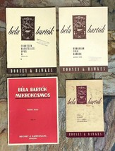 Lot of 4 Bela Bartok Books - Boosey &amp; Hawkes -Mikrokosmos, Rumanian Folk Dances - £33.06 GBP