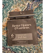 Satin Nickel Finish Pull Set 6 Pack Better Home &amp; Gardens Kitchen and Ba... - $21.05 CAD