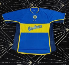 Boca Juniors Nike Soccer Jersey Quilmes Shirt 90s Trikot Bleu Color Retro Tshirt - £59.91 GBP