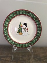Longaberger Bluster the snowman salad plate (with Christmas Tree) - $16.78