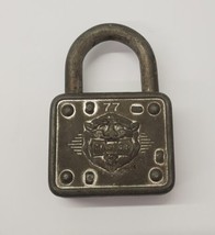 Vintage Collectible MASTER LOCK Co. #77 Metal Lock Padlock NO KEY - £13.26 GBP