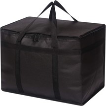 XL Insulated Reusable Grocery Bags with Sturdy Zipper Reinforced Bottom Handles  - £25.98 GBP