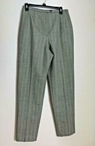 Harve Benard Sport Womens Sz 10 Wool Lined Pants Pinstripe Gray With Black - £12.46 GBP